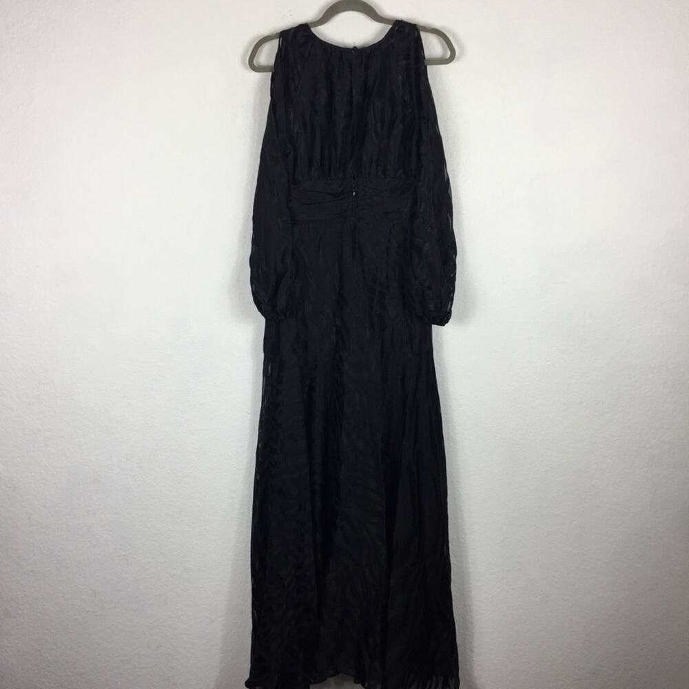NWT Anthropologie Hutch Jac Maxi Dress Size 0 Black Zebra Burnout Whimsigoth - Picture 14 of 15